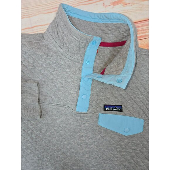 Patagonia Worn Wear Womens Quilted Snap-T Pullover Medium - Picture 4 of 8